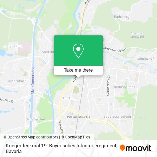 Kriegerdenkmal 19. Bayerisches Infanterieregiment map