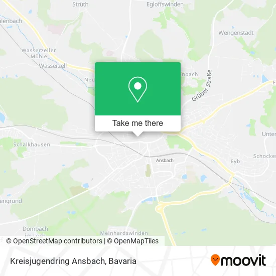 Карта Kreisjugendring Ansbach