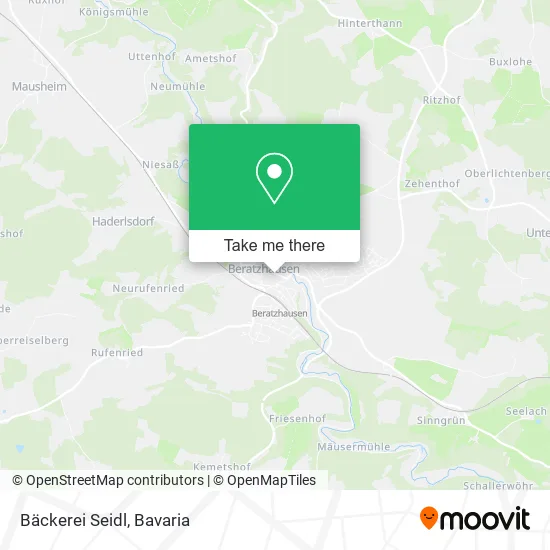 Карта Bäckerei Seidl