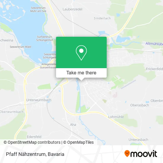 Карта Pfaff Nähzentrum