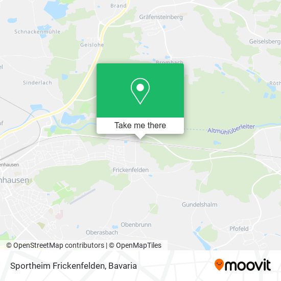 Sportheim Frickenfelden map