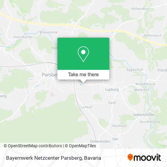 Карта Bayernwerk Netzcenter Parsberg