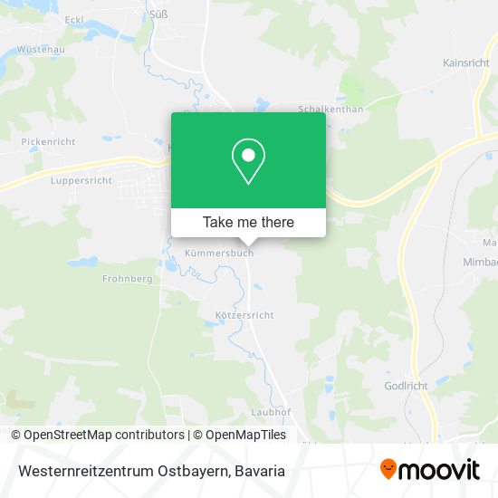Westernreitzentrum Ostbayern map