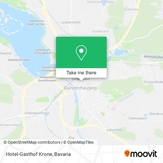 Hotel-Gasthof Krone map