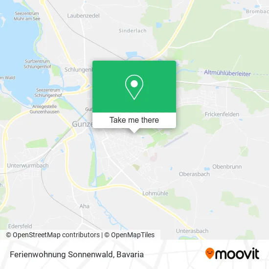 Карта Ferienwohnung Sonnenwald