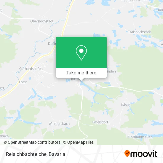 Карта Reisichbachteiche