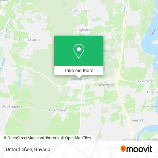 Карта Unterdießen