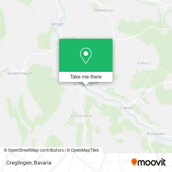 Карта Creglingen