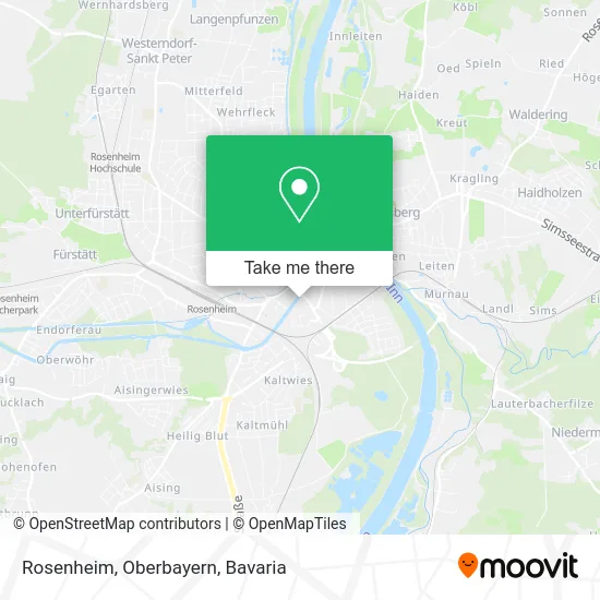 Rosenheim, Oberbayern map