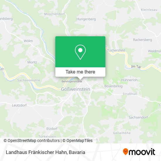 Landhaus Fränkischer Hahn map