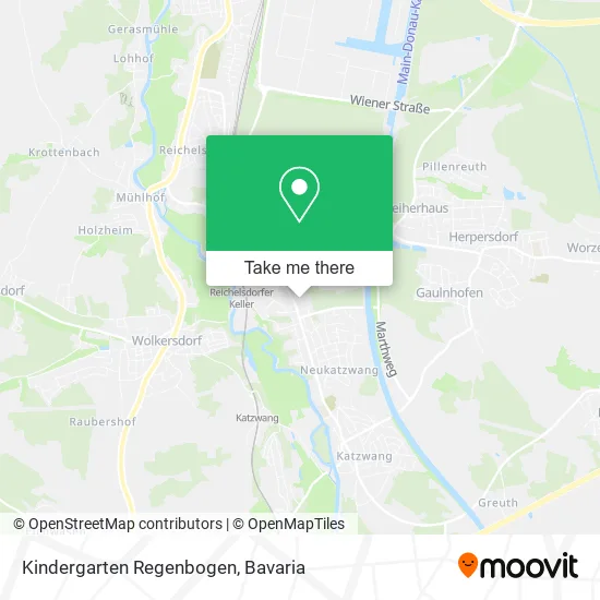Карта Kindergarten Regenbogen