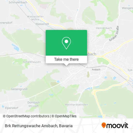 Карта Brk Rettungswache Ansbach