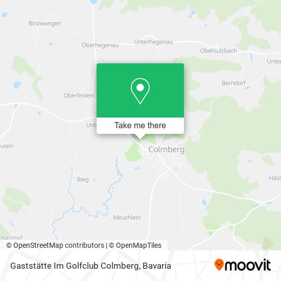 Gaststätte Im Golfclub Colmberg map