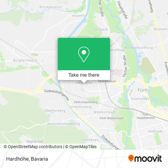 Карта Hardhöhe