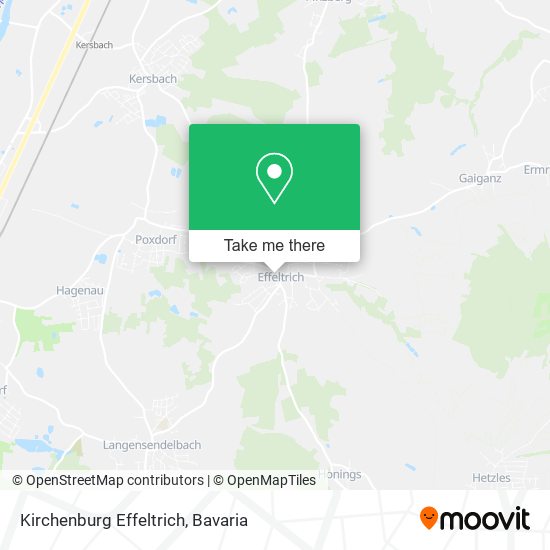 Kirchenburg Effeltrich map