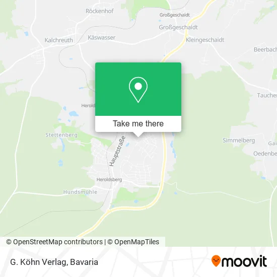 Карта G. Köhn Verlag