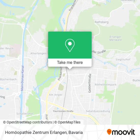 Карта Homöopathie Zentrum Erlangen