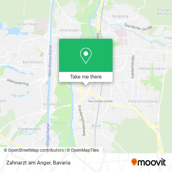 Карта Zahnarzt am Anger