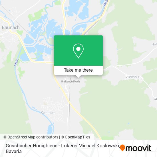 Güssbacher Honigbiene - Imkerei Michael Koslowski map