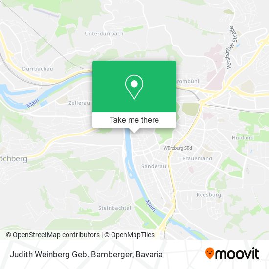 Judith Weinberg Geb. Bamberger map