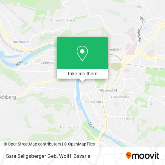 Sara Seligsberger Geb. Wolff map
