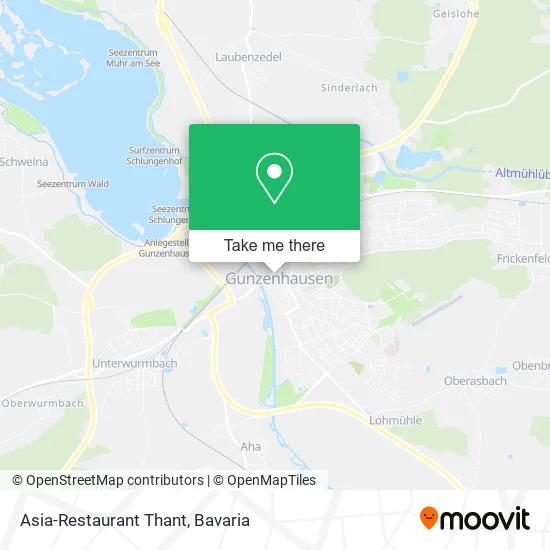 Карта Asia-Restaurant Thant