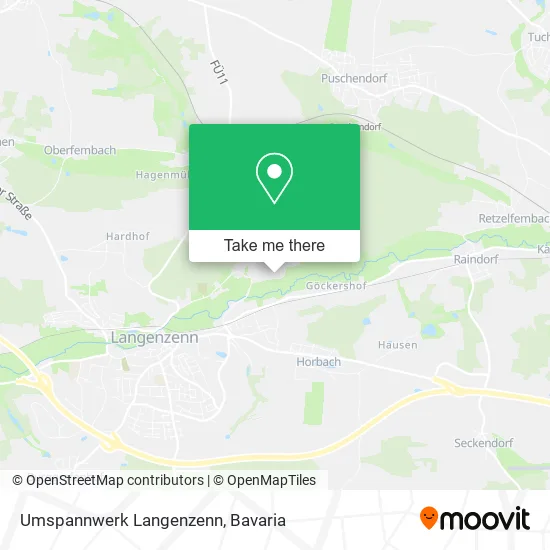 Карта Umspannwerk Langenzenn