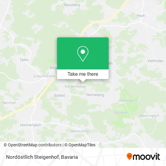 Карта Nordöstlich Steigenhof