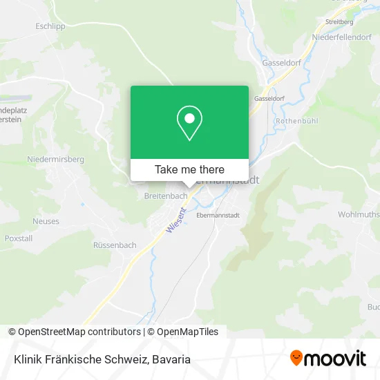 Карта Klinik Fränkische Schweiz