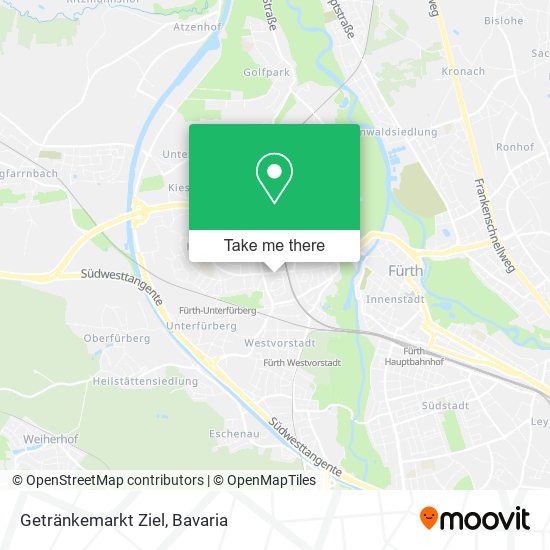 Getränkemarkt Ziel map