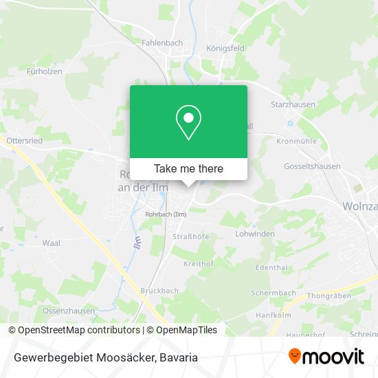 Gewerbegebiet Moosäcker map