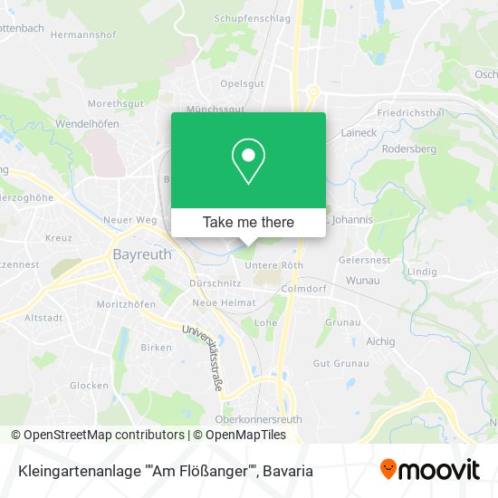 Kleingartenanlage ""Am Flößanger"" map