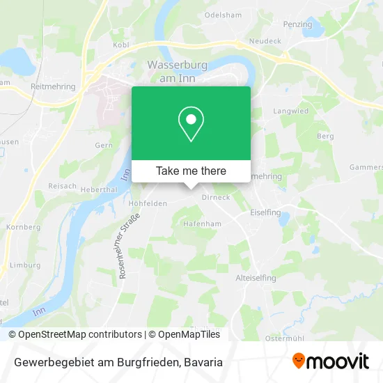 Карта Gewerbegebiet am Burgfrieden