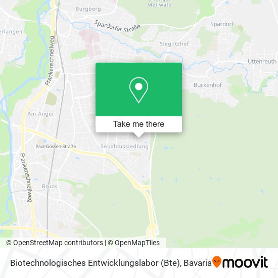 Biotechnologisches Entwicklungslabor (Bte) map
