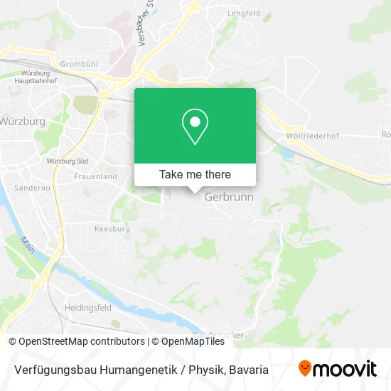 Карта Verfügungsbau Humangenetik / Physik