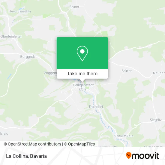 La Collina map