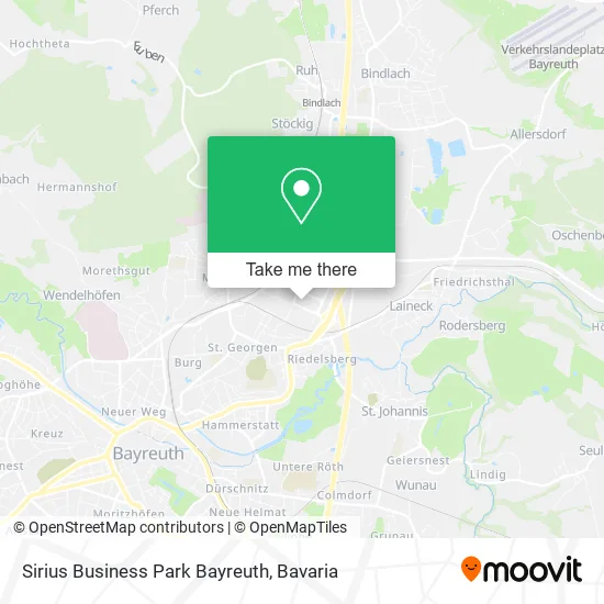 Карта Sirius Business Park Bayreuth