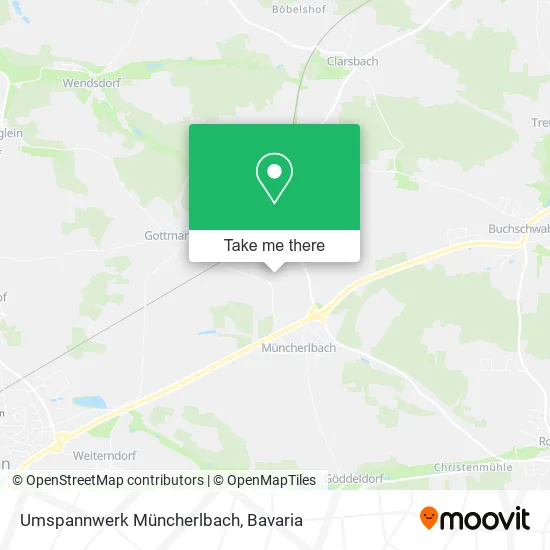 Карта Umspannwerk Müncherlbach