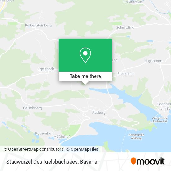 Stauwurzel Des Igelsbachsees map