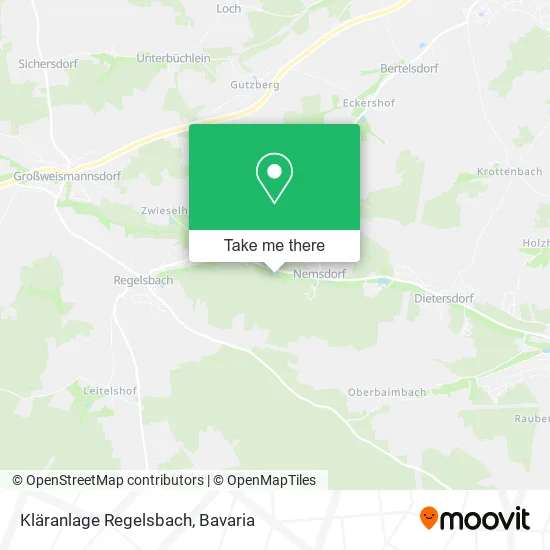 Карта Kläranlage Regelsbach
