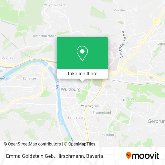 Emma Goldstein Geb. Hirschmann map