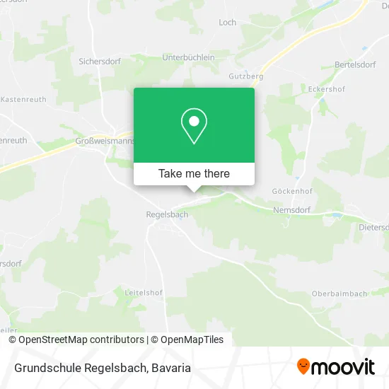 Карта Grundschule Regelsbach