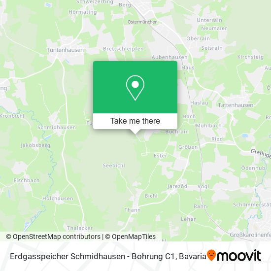 Erdgasspeicher Schmidhausen - Bohrung C1 map