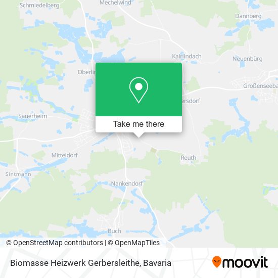 Biomasse Heizwerk Gerbersleithe map