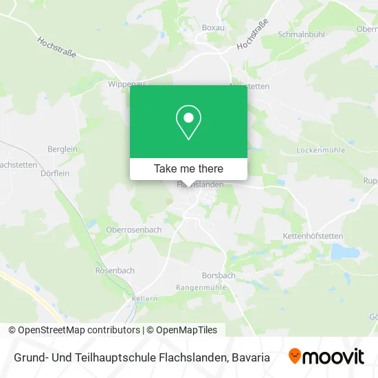 Карта Grund- Und Teilhauptschule Flachslanden