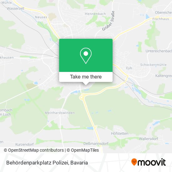 Behördenparkplatz Polizei map