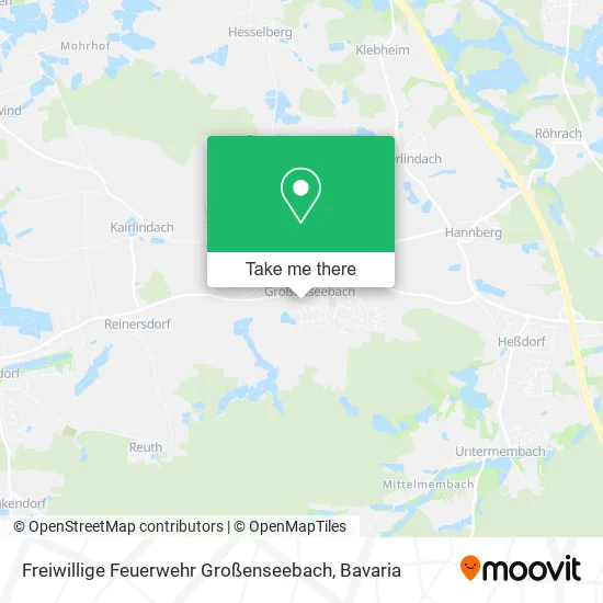 Карта Freiwillige Feuerwehr Großenseebach