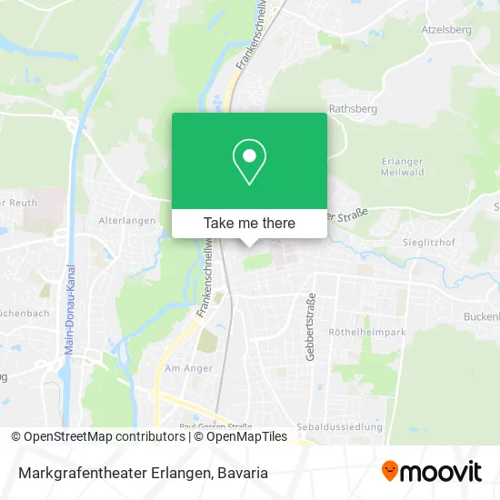Карта Markgrafentheater Erlangen