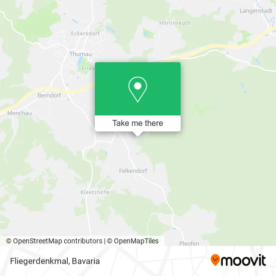 Карта Fliegerdenkmal