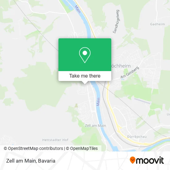 Карта Zell am Main